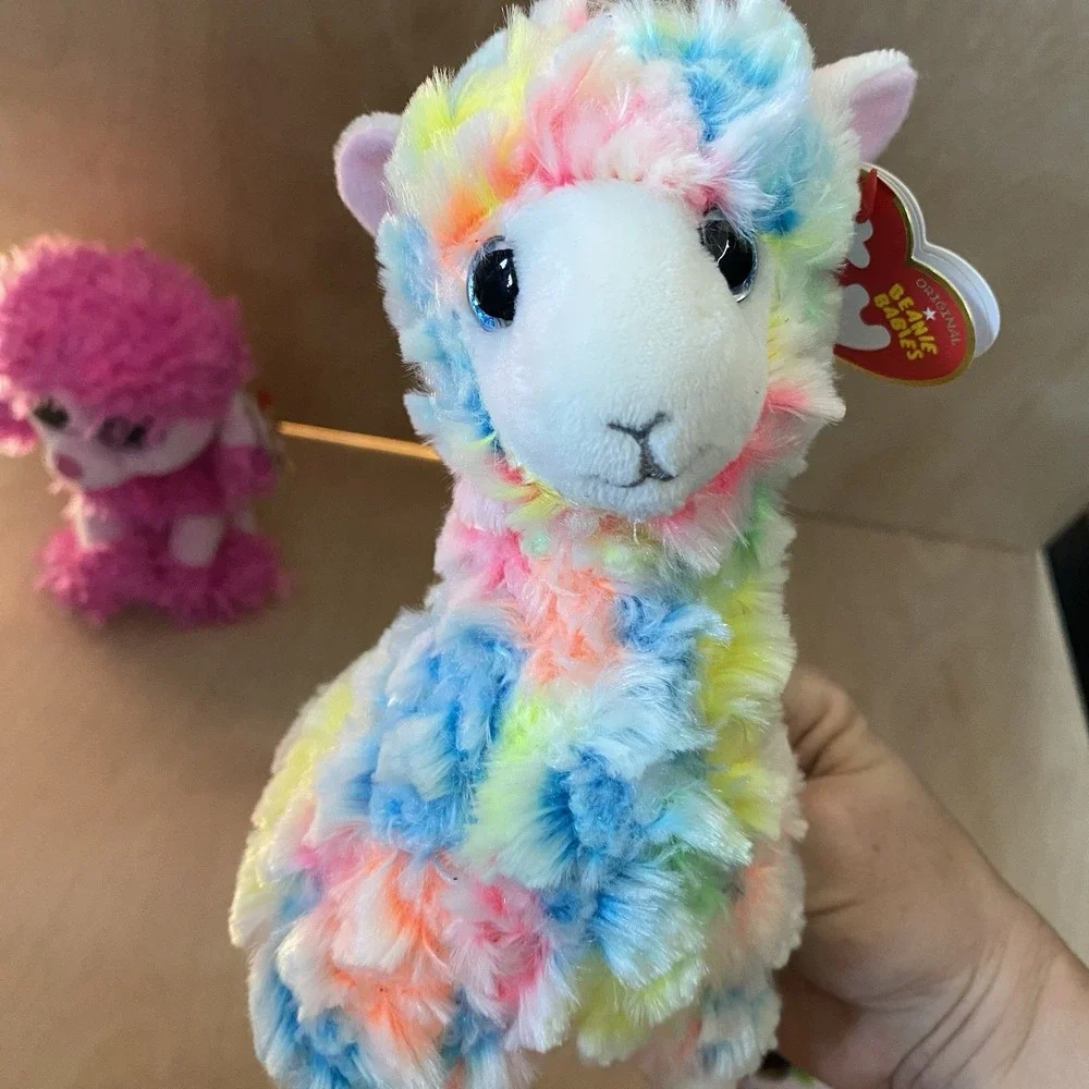 Lot of Ty Beanie Boos Collectibles Plush Sequin Set of 6 Sloth Unicorn Llama Dog